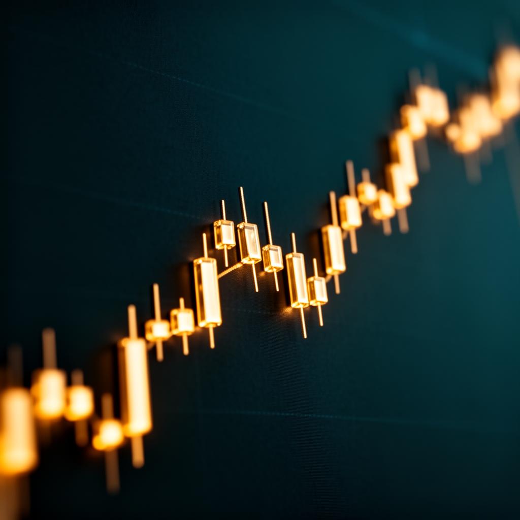 Long-term upward stock chart